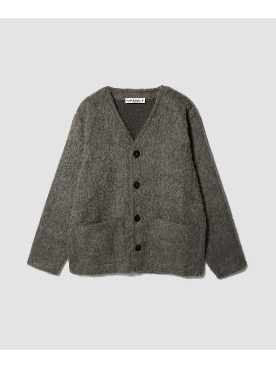 CARDIGAN Mole Grey Hairy Wool