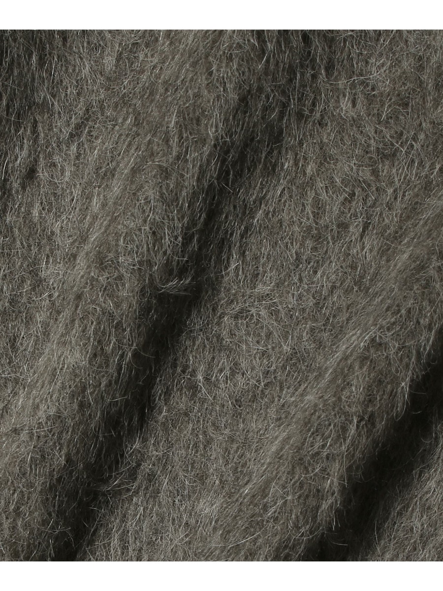 CARDIGAN Mole Grey Hairy Wool