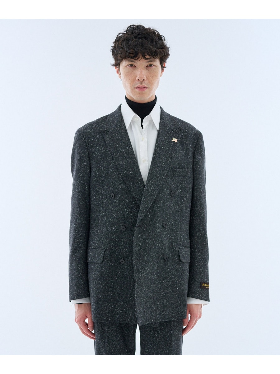 ESTNATION / PAXTON シルクネップダブルブレストジャケット《ESTNATION