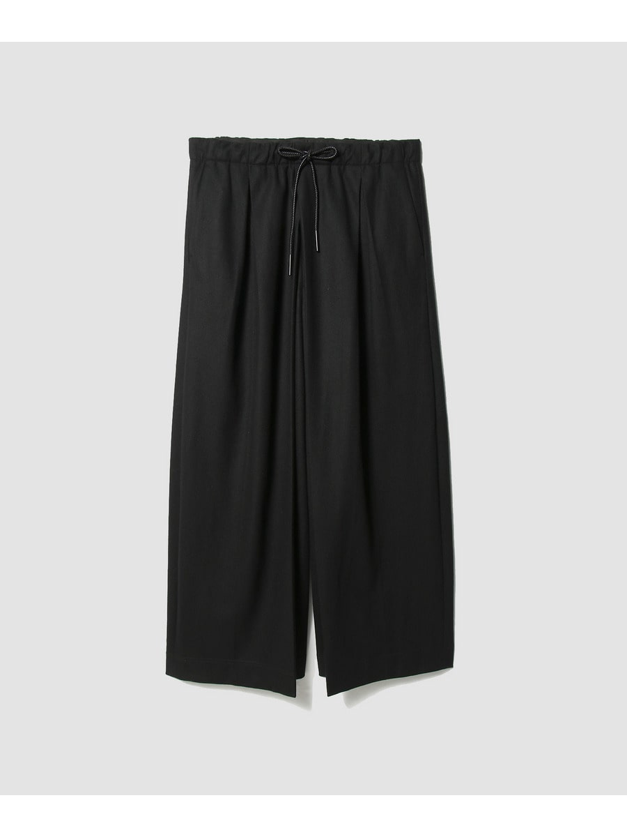 Super120's パーマネントプレス クロッシングタック ワイドパンツ
