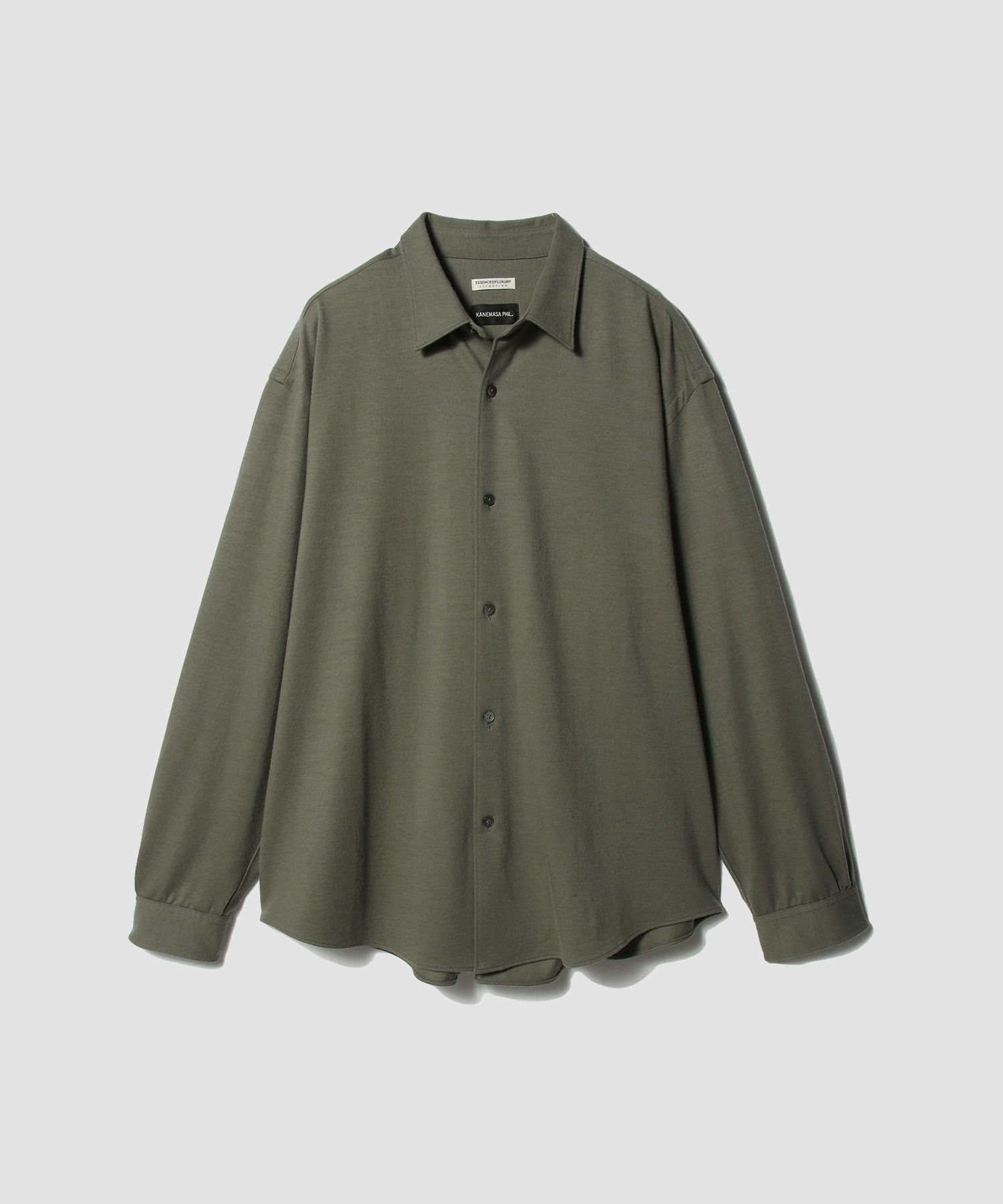 カシミヤ ハイゲージニットシャツ＜ESSENCEOFLUXURY×KANEMASA PHIL.＞