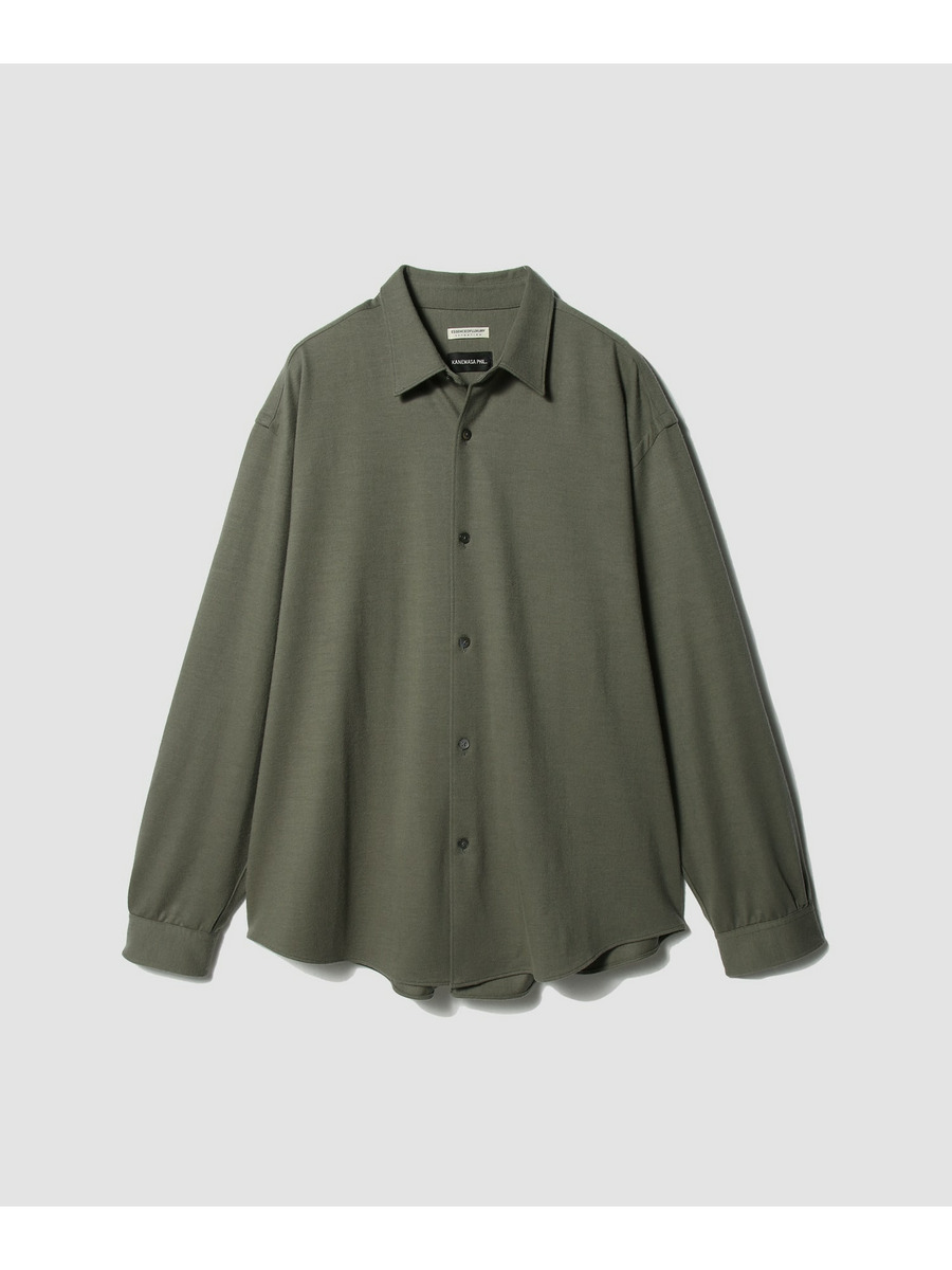 カシミヤ ハイゲージニットシャツ＜ESSENCEOFLUXURY×KANEMASA PHIL.＞