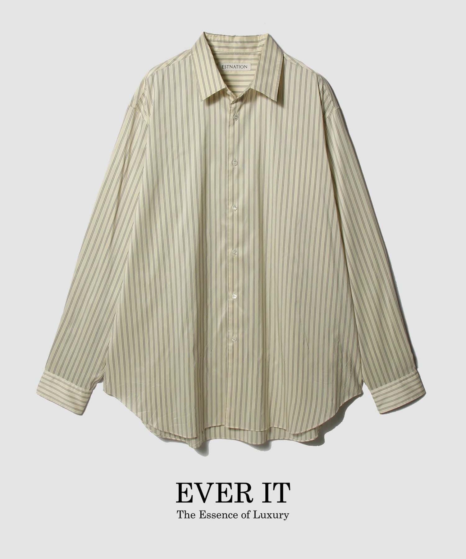 エッセンシャル シルクストライプシャツ＜EVER IT＞