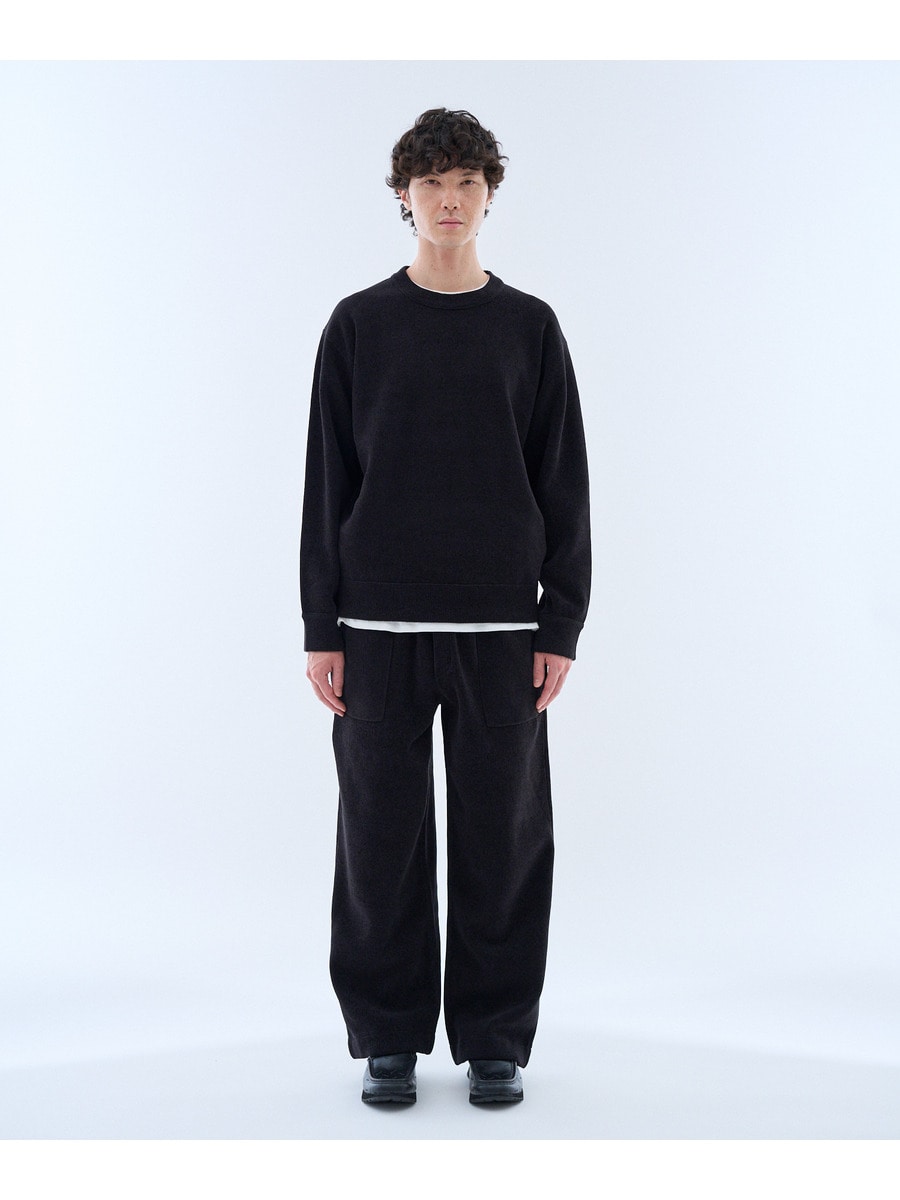 カシミヤタッチ モールスキンクルーネック＜EVER IT＞