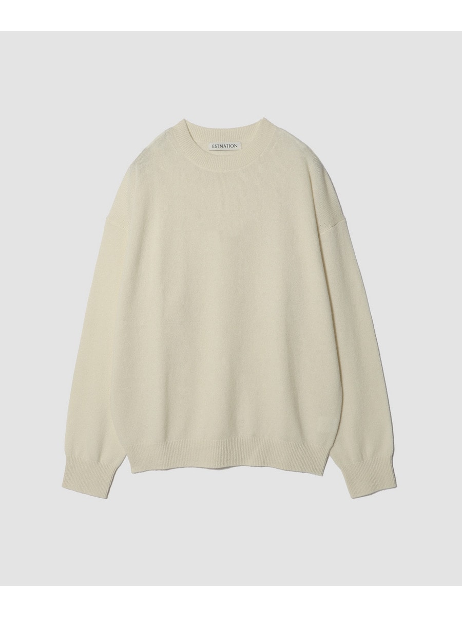 PUFFカシミヤ スムースクルーネックニット＜EVER IT＞
