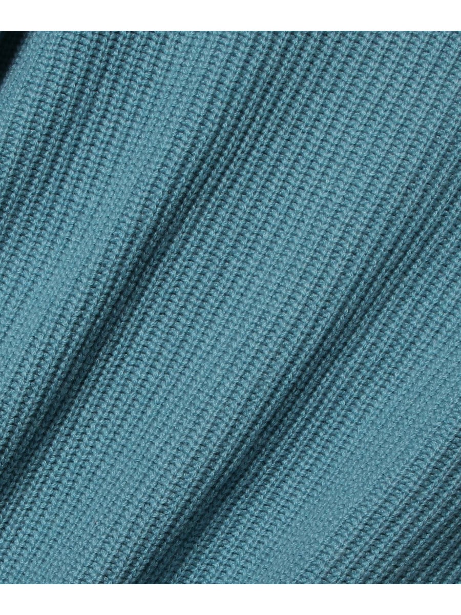 PUFFカシミヤ 片畔編みクルーネックニット＜EVER IT＞