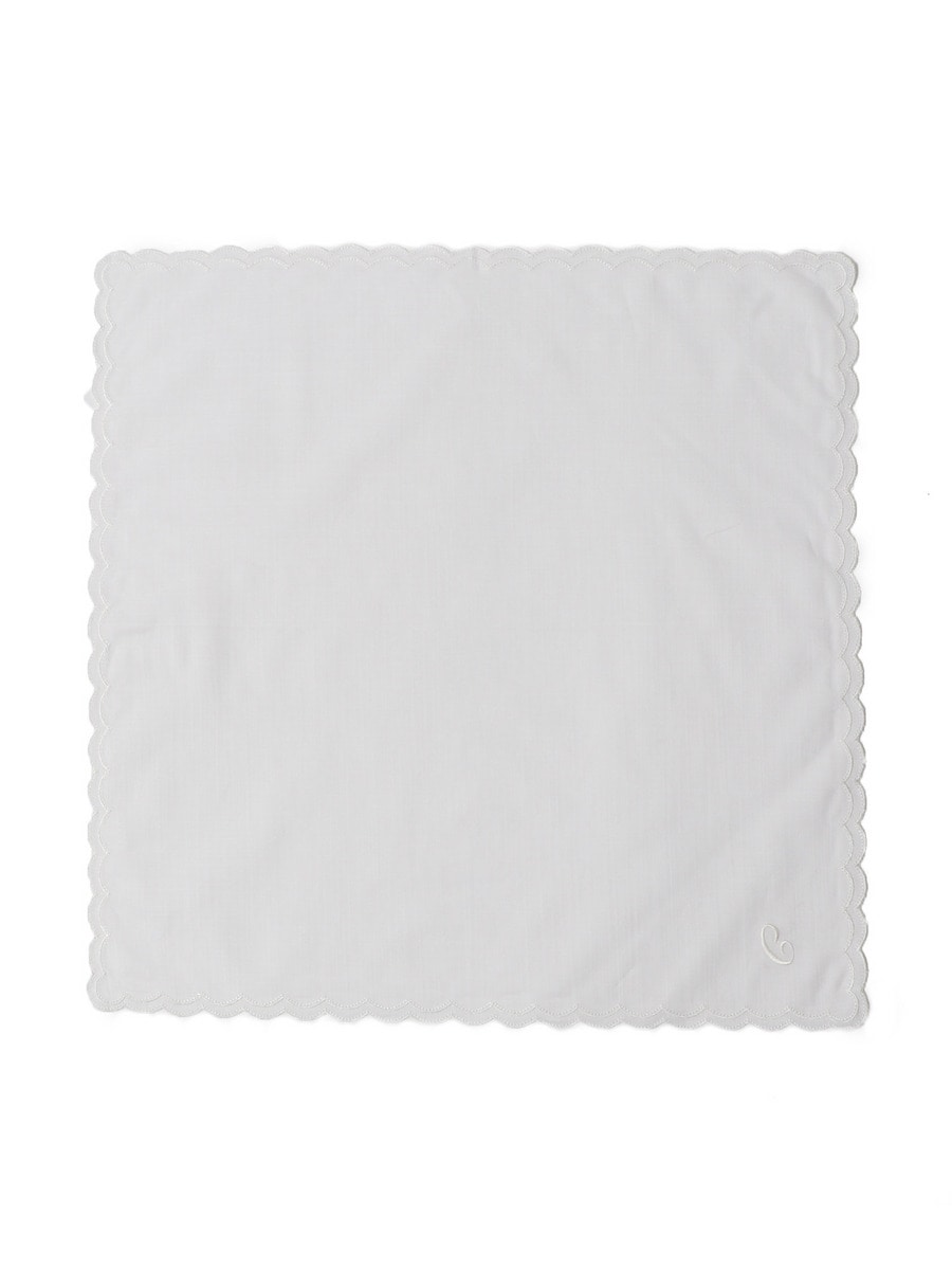 "C" イニシャルハンカチ