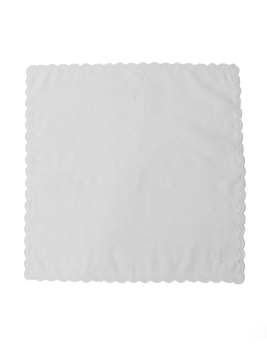 "H" イニシャルハンカチ