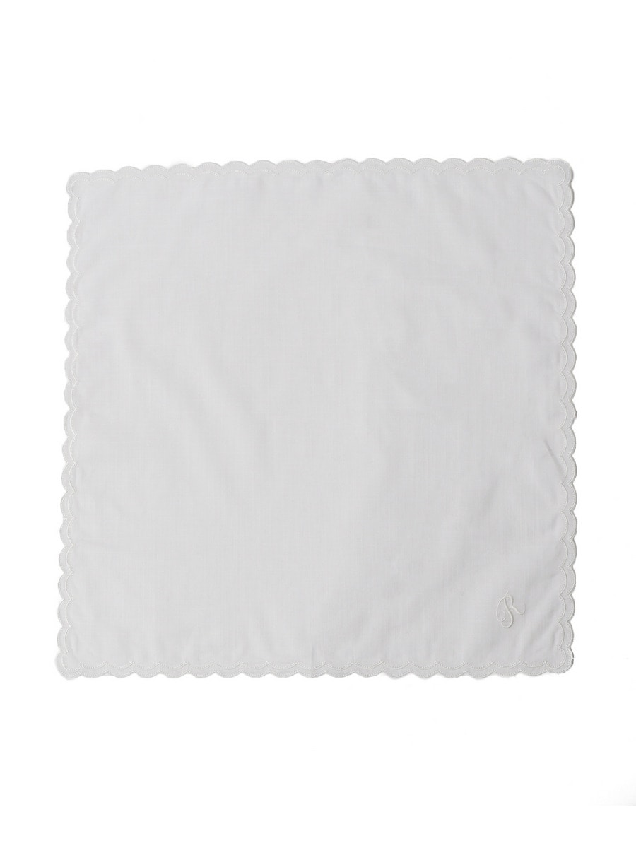 "R" イニシャルハンカチ