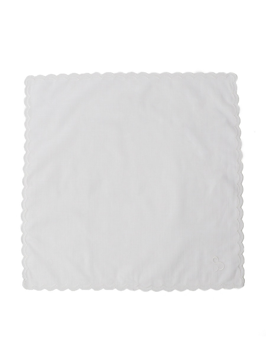 "S" イニシャルハンカチ