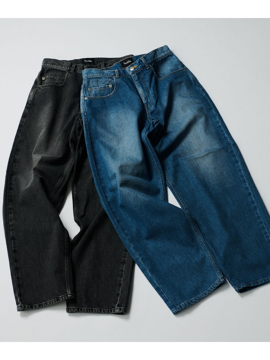 ルーズフィットデニムパンツ