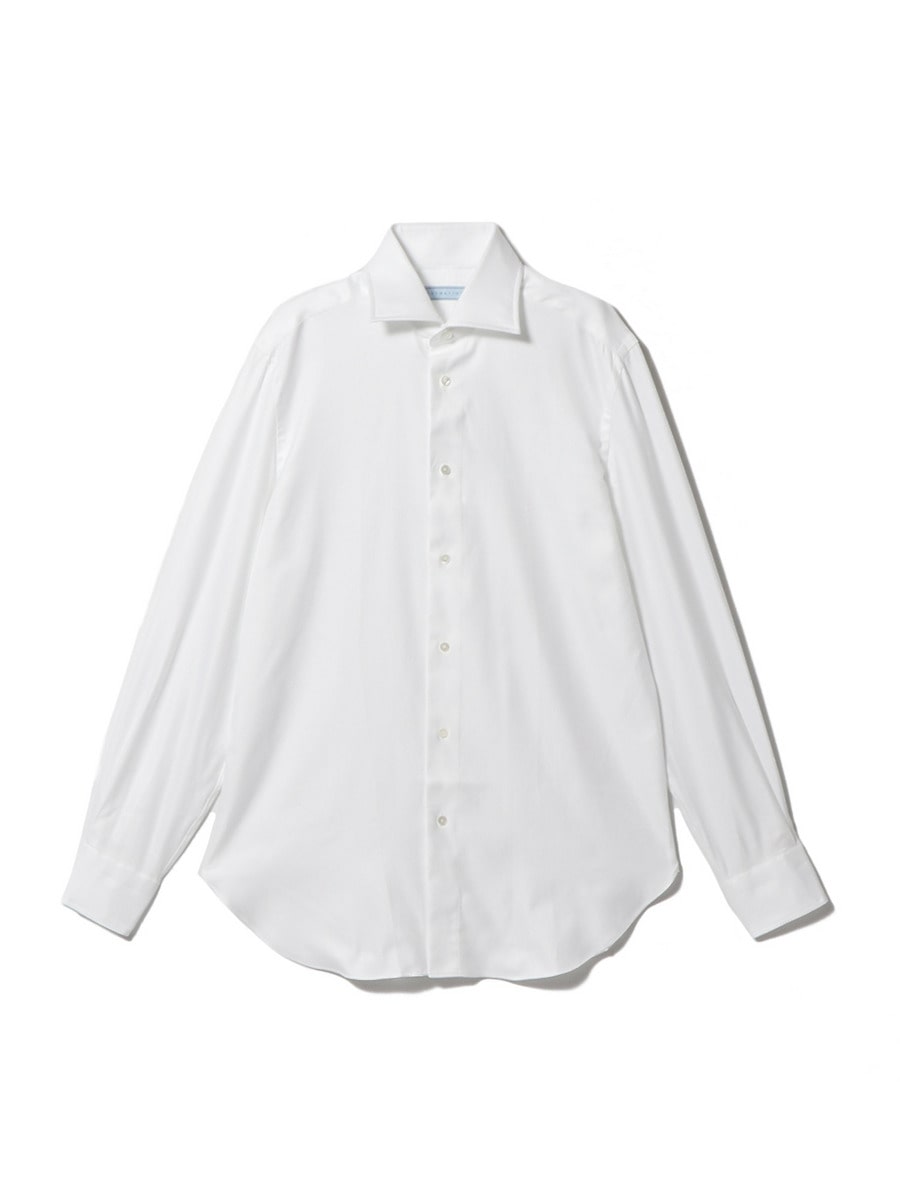 コットンツイルドレスシャツ