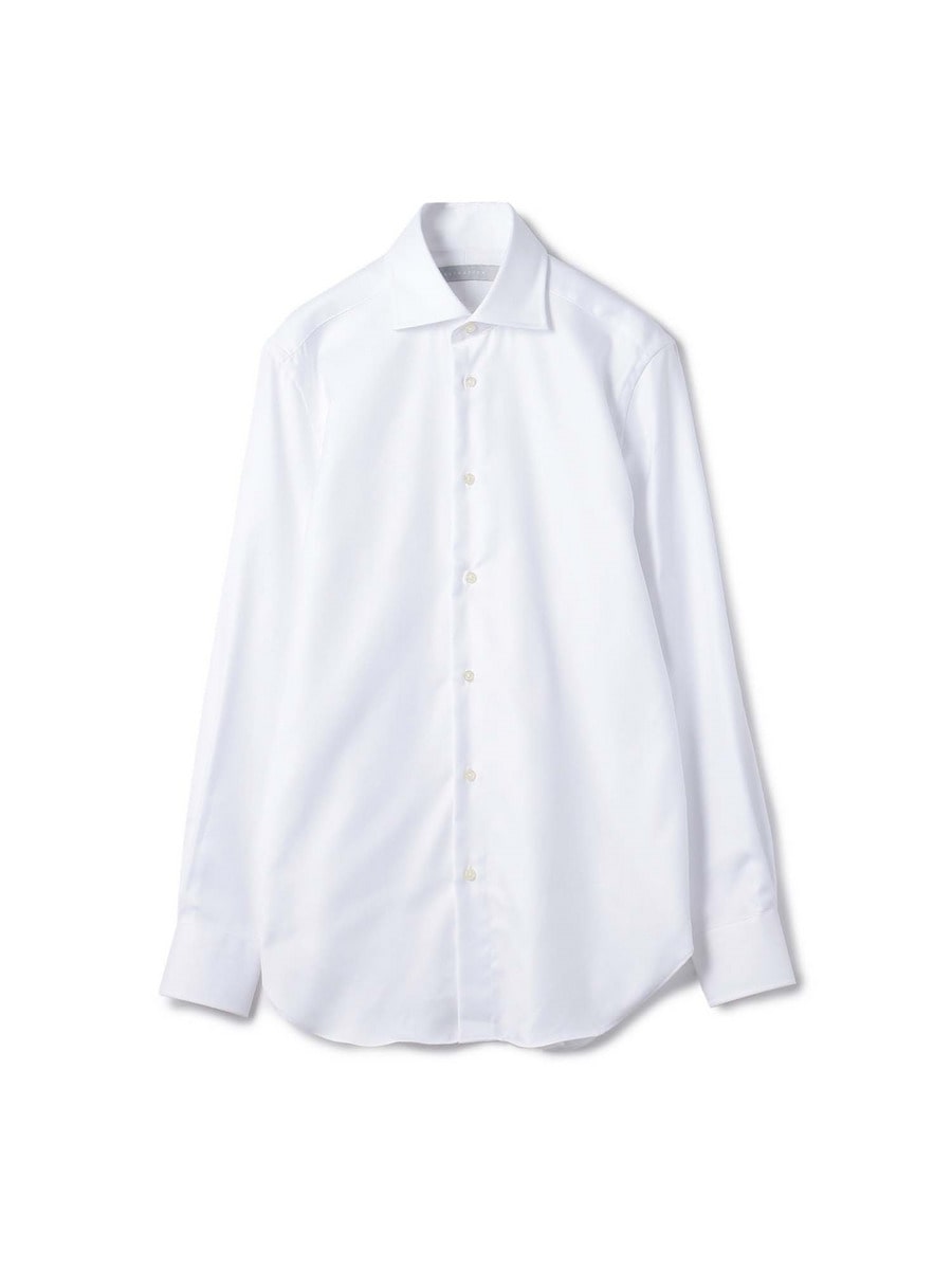 セミワイドカラー ツイルドレスシャツ
