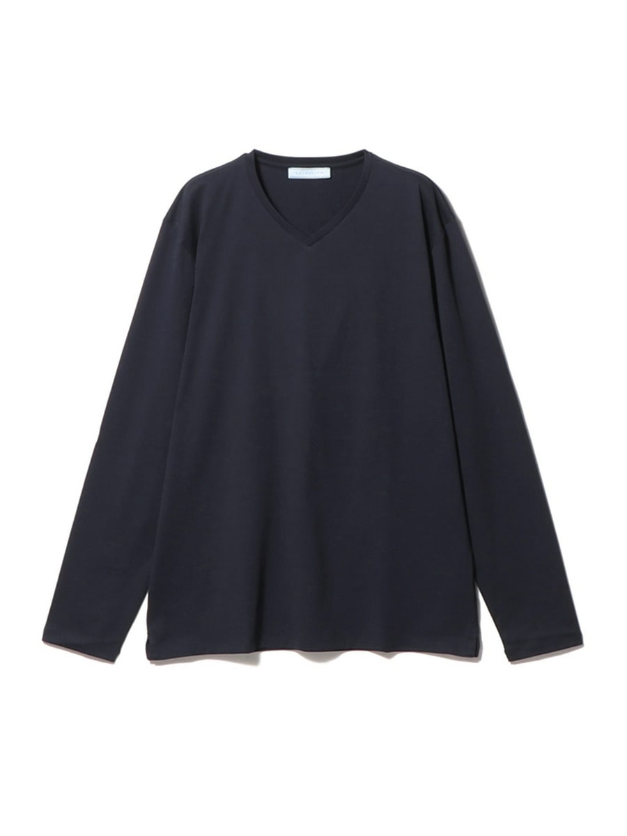 Vネックロングスリーブカットソー＜EVER KEEP＞
