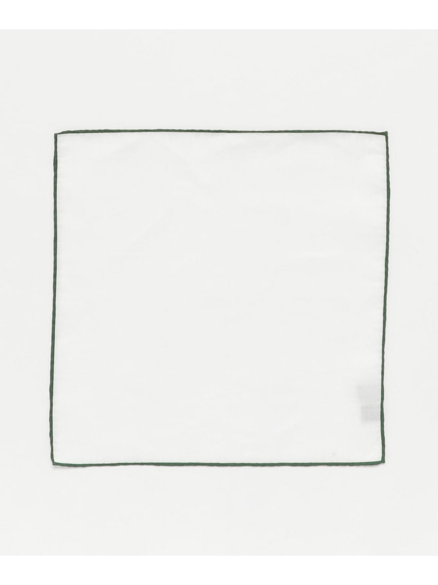 ESTNATION リネントリミングポケットチーフ