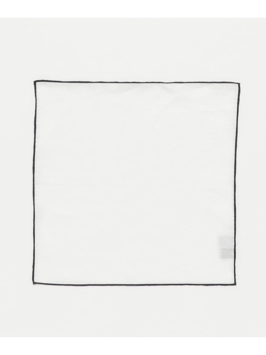 ESTNATION リネントリミングポケットチーフ