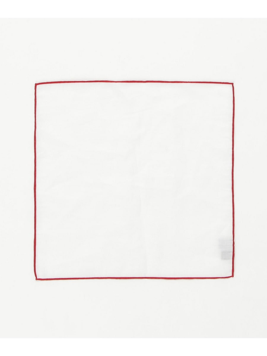 ESTNATION リネントリミングポケットチーフ