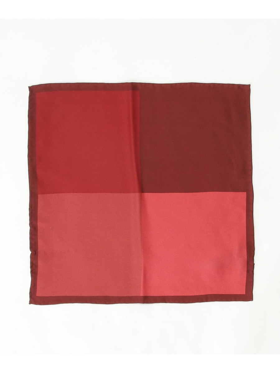 カラーブロック柄ポケットチーフ
