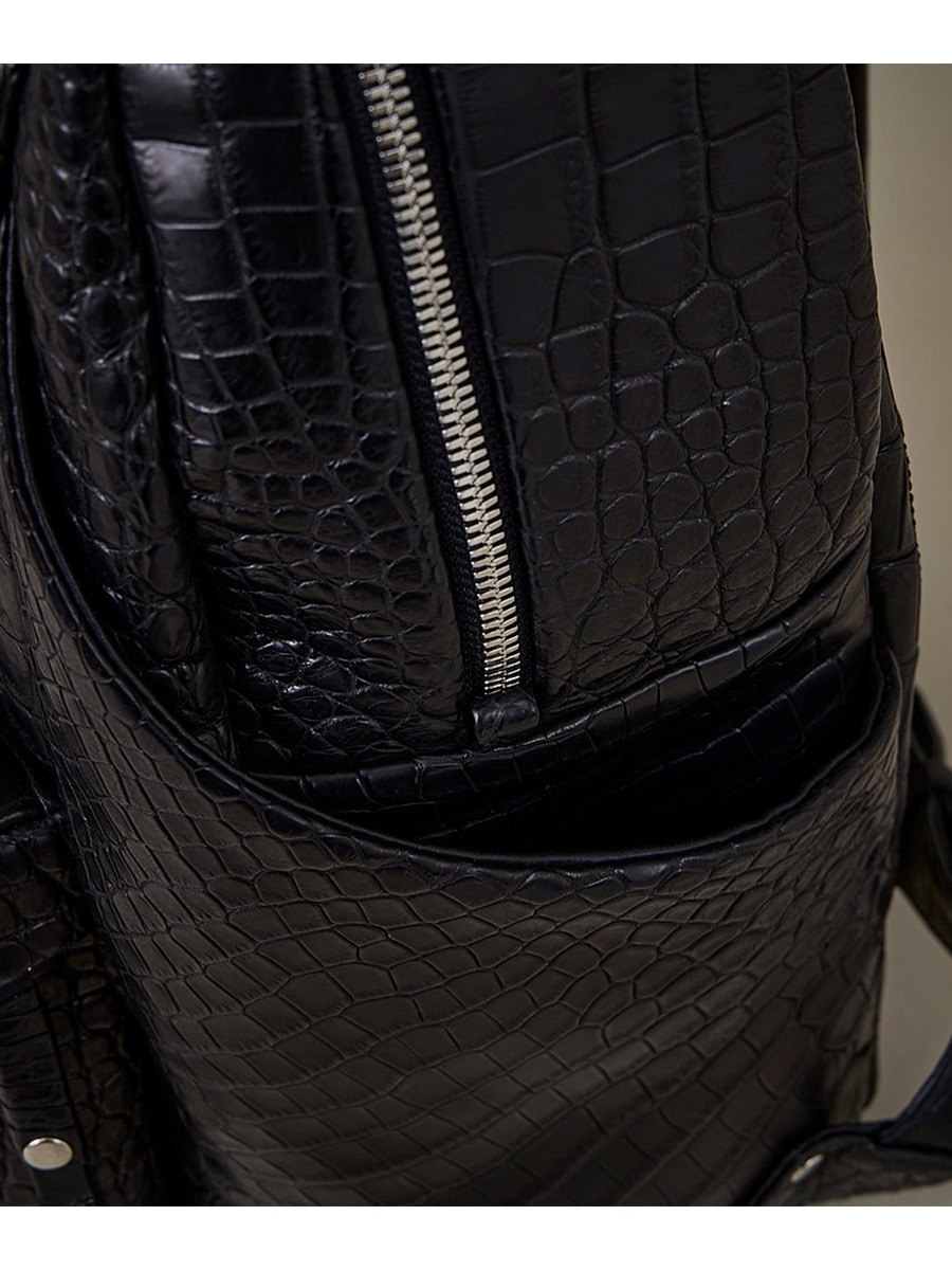 cornelian taurus / tower RUCK / crocodile leather｜ESTNATION