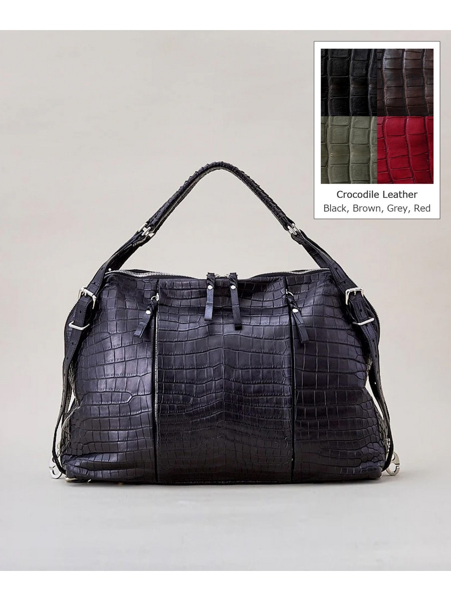 long stone / crocodile leather