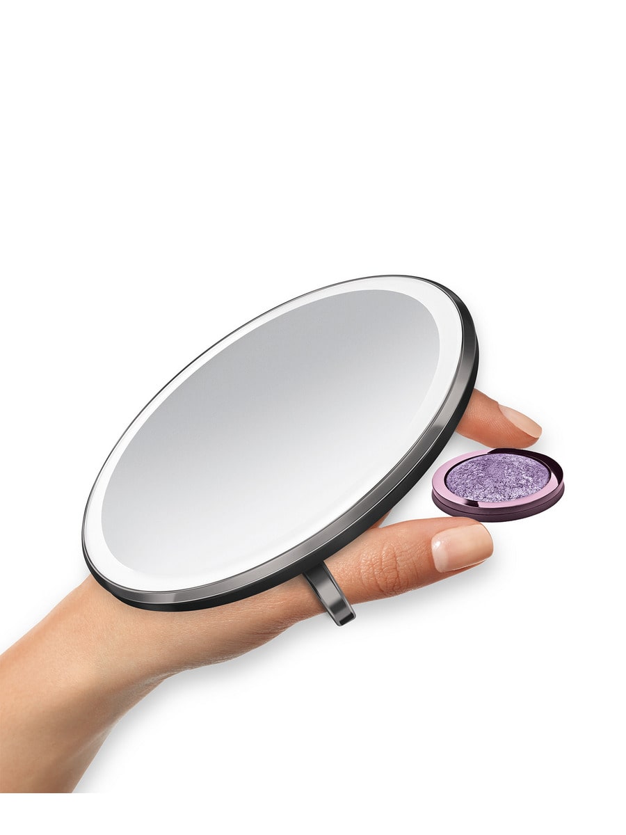 simplehuman センサーメイクアップミラー コンパクト 3倍率 simplehuman 旧商品 シンプルヒューマン センサーメイクアップ