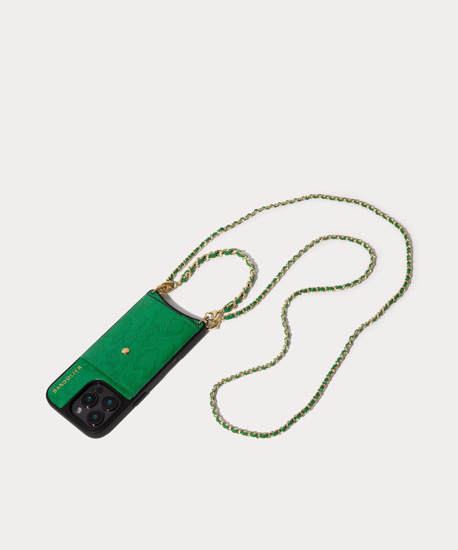 LILY SNAKE GREEN BANDOLET iphone16 シリーズケース