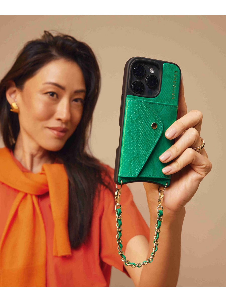 関税込み【BANDOLIER】GIA CHROME スネーク iPhoneケース 16対応 関税込み【BANDOLIER】GIA CHROME スネーク iPhoneケース 16対応