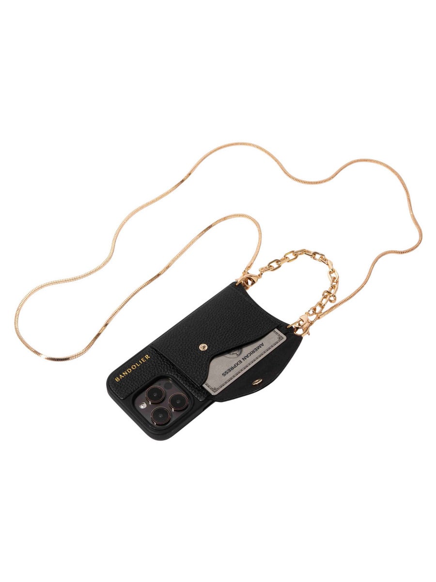 ◆Bandolier◆GIA CHROME スネーク iPhoneケース 送料込 15 Series】HAILEY SIDE SLOT SILVER ヘイリー サイドスロット