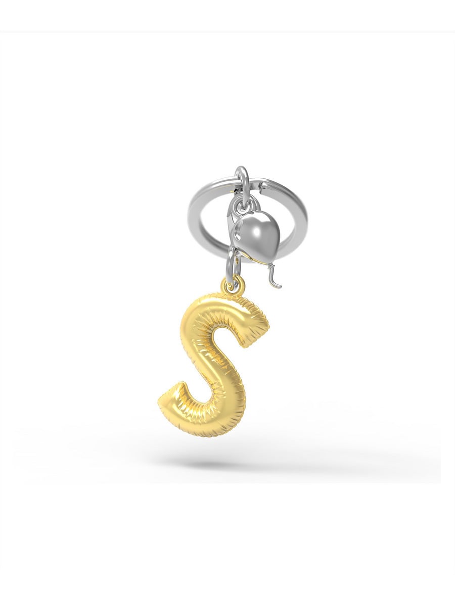 キーホルダー イニシャルS