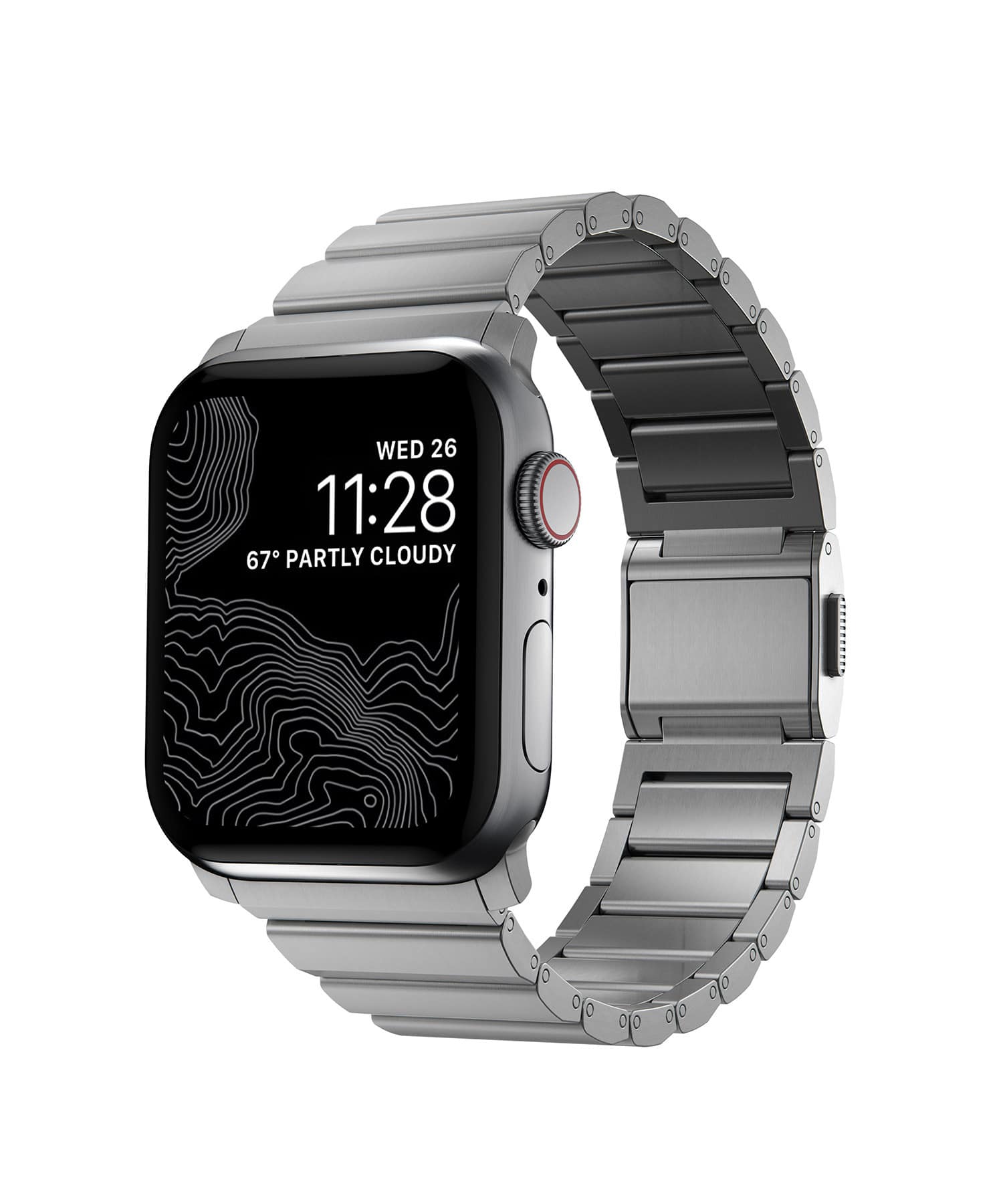 NOMAD / Metal Strap Titanium Band 45mm/44mm for Apple Watch