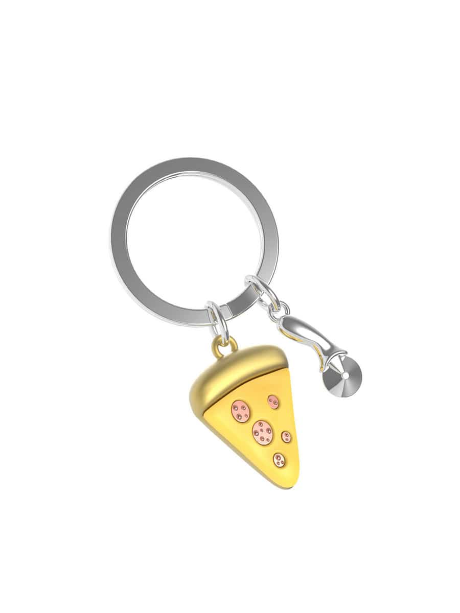 キーホルダー Pizza with Pizza cutter