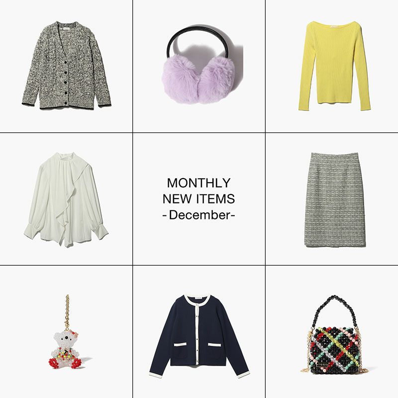 MONTHLY NEW ITEMS -December-