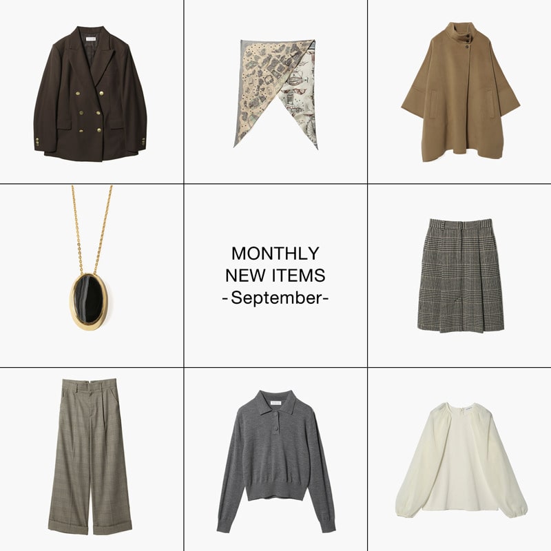 MONTHLY NEW ITEMS - September -