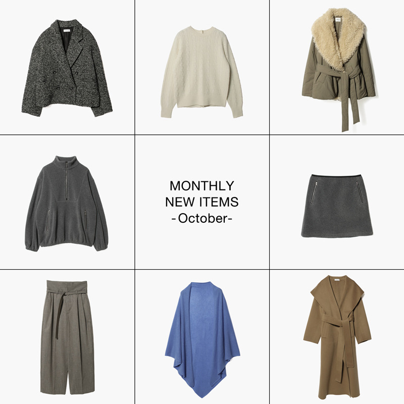 MONTHLY NEW ITEMS - October -